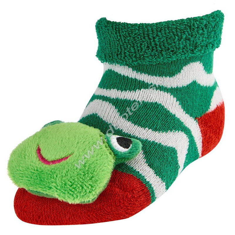 SOCKS4FUN kojenecké froté ponožky s hrkálkou W-5226-2