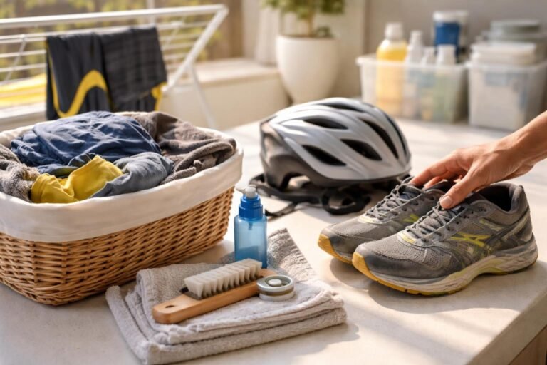 - Dôkladná starostlivosť predlžuje životnosť oblečenia, obuvi aj náčinia a znižuje riziká.