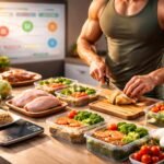 - Kvalitný jedálniček pre rast svalovej hmoty a správne načasovanie jedál