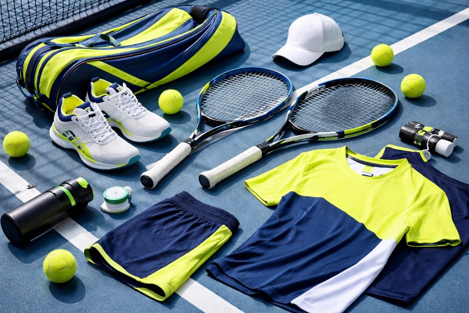 - Kompletná tenisová výbava pre rekreačných aj aktívnych hráčov na kurte.