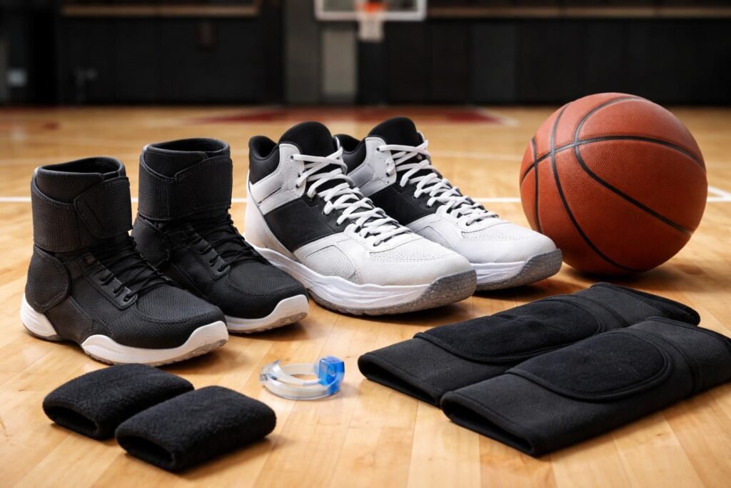 - Dynamický hráč na basketbalovom ihrisku s výbavou a ochotou trénovať.