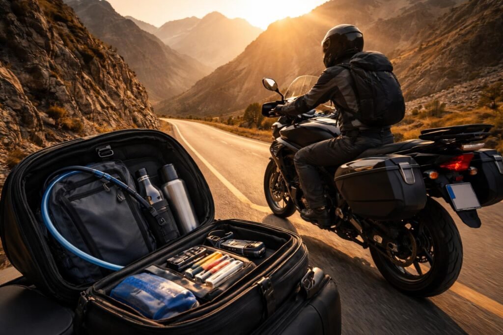 - Motocyklisti na dlhých trasách s kvalitnými doplnkami a výbavou pre pohodlie.