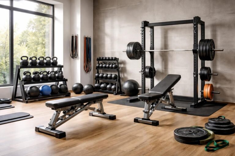 - Správne vybavenie pre silový tréning doma aj v posilňovni zabezpečí bezpečné a efektívne tréningové prostredie