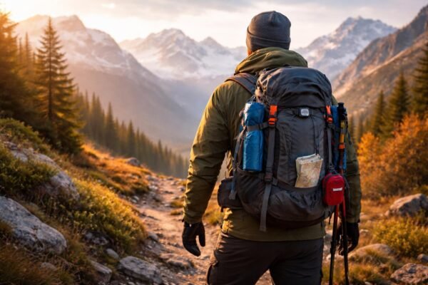 - Vybavenie na turistiku cez ročné obdobia pre bezpečný a pohodlný výlet.