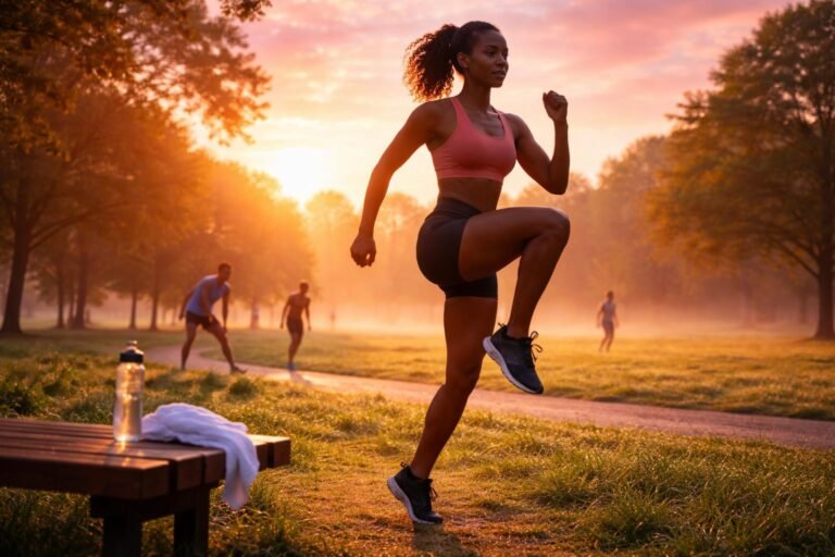 - Ráno cvičenie zvyšuje spaľovanie tukov a energiu počas dňa pre viac vitality.