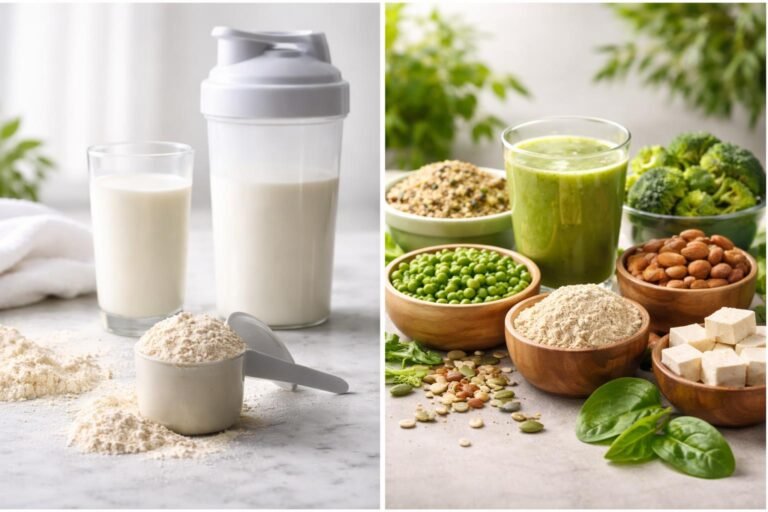 - Stručné porovnanie srvátkového a rastlinného proteínu pre rozhodovanie pri výbere stravy a regenerácii po tréningu.