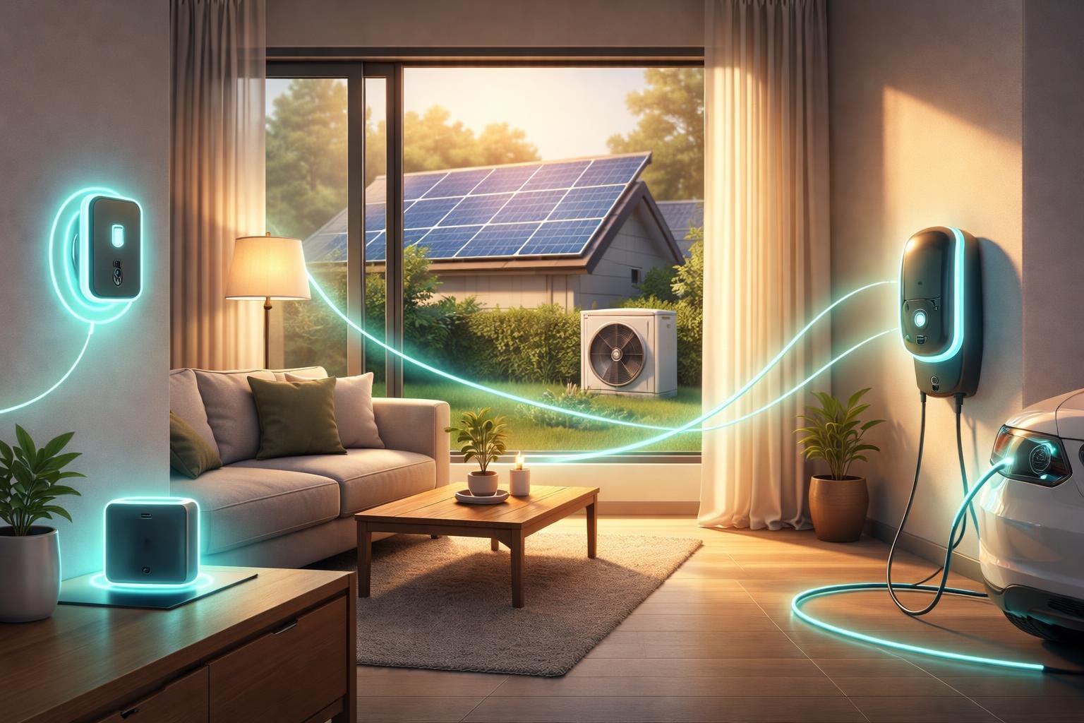 - Stabilné napájanie v domácnosti s monitoringom a obnoviteľnými zdrojmi, modernými energetickými riešeniami.