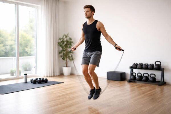 - Švihadlo efektívne na kardio, kompaktné, cenovo dostupné, jednoduché na použitie.