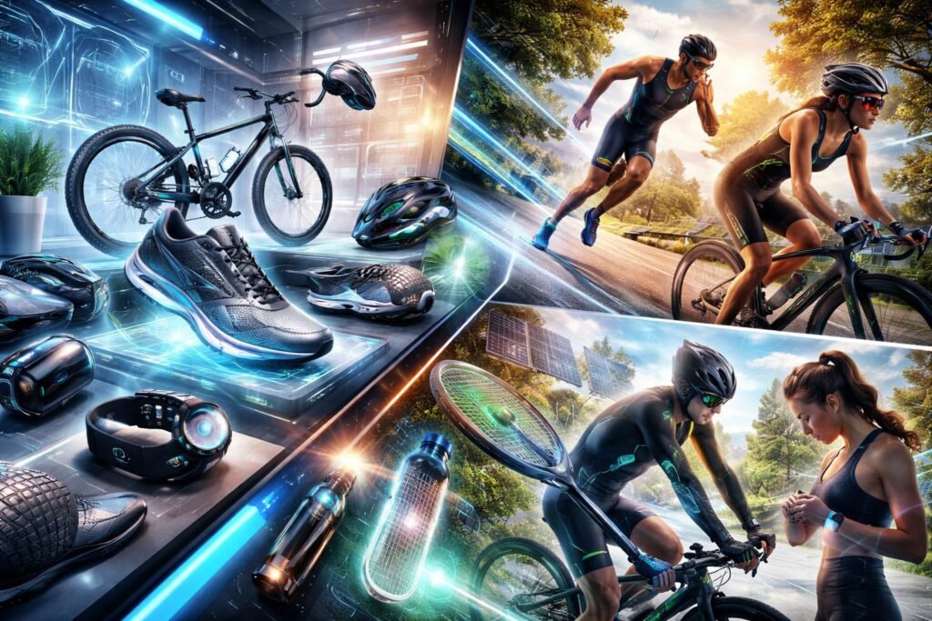 - Inovatívne materiály, nositeľná technológia a udržateľný dizajn športového vybavenia pre amatérov aj profesionálov.