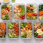 Obrázok plánovania jedál v týždňovom režime spaľovania tukov pre zdravšie telo.