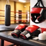 Základné boxerské vybavenie pre začiatočníkov; v tréningovej posilňovni; domáce použitie